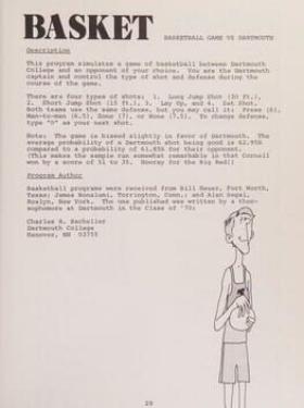 PDP 10 Timesharing Basketball