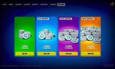 Fortnite V-Bucks Paketlerine Gizli Zam